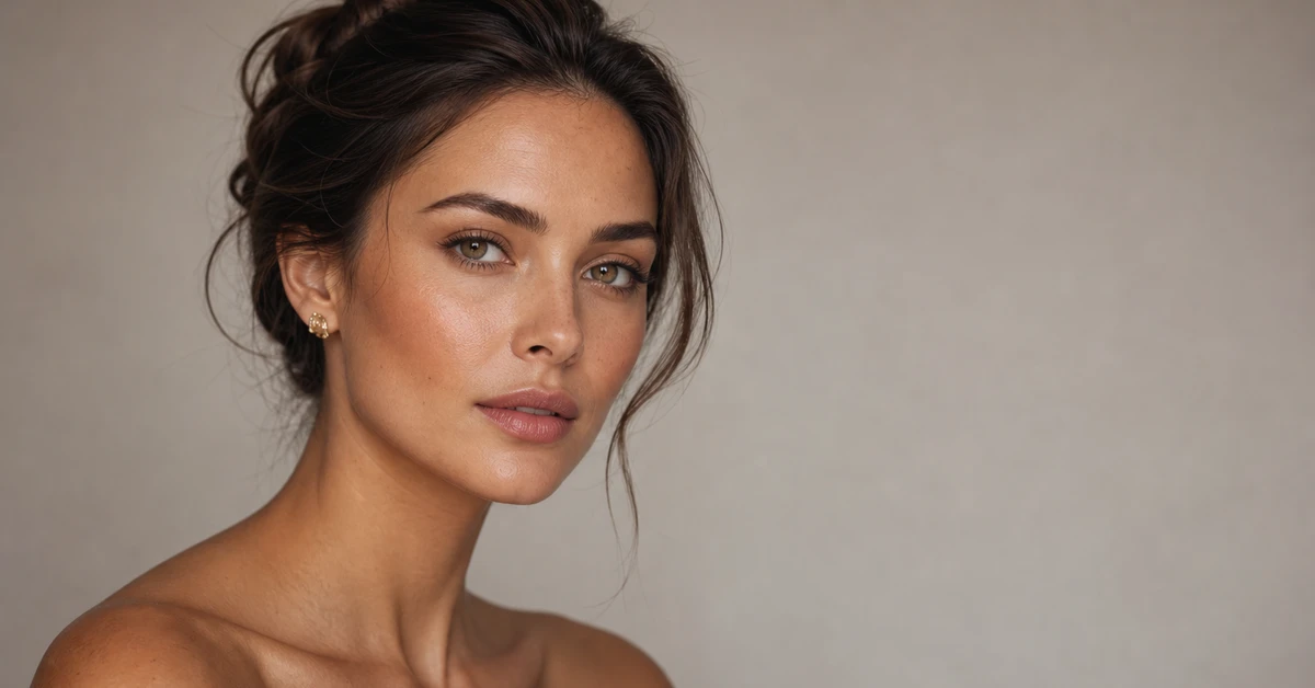 Clear Spring colour analysis — a woman with warm, bright, high-contrast Clear Spring colouring wearing a clear coral top with warm gold jewellery, by ToneLala