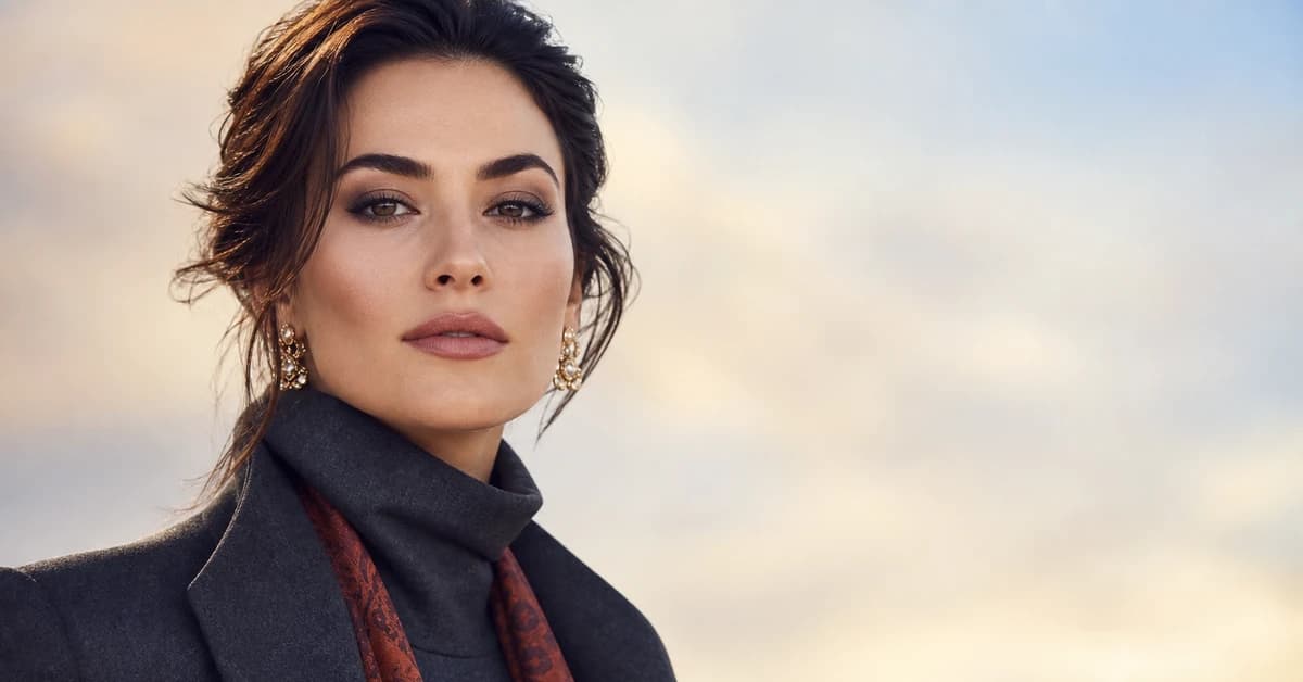 A charcoal grey wool coat worn with a blush jumper and gold jewellery — charcoal paired with complementary colours, by ToneLala
