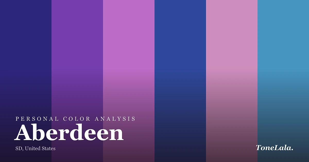 Personal color analysis in Aberdeen — the Aberdeen color palette by ToneLala