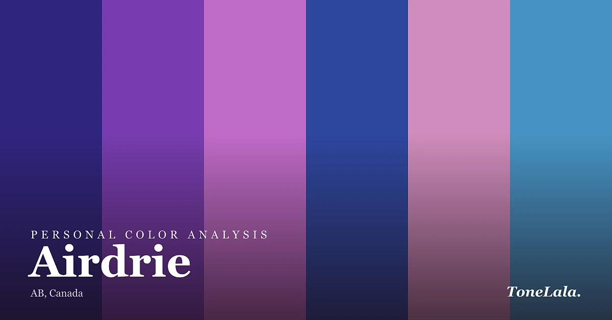 Personal color analysis in Airdrie, the Airdrie color palette by ToneLala