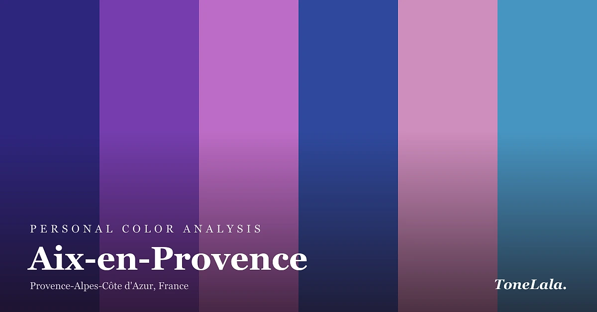 Personal color analysis in Aix-en-Provence — the Aix-en-Provence color palette by ToneLala