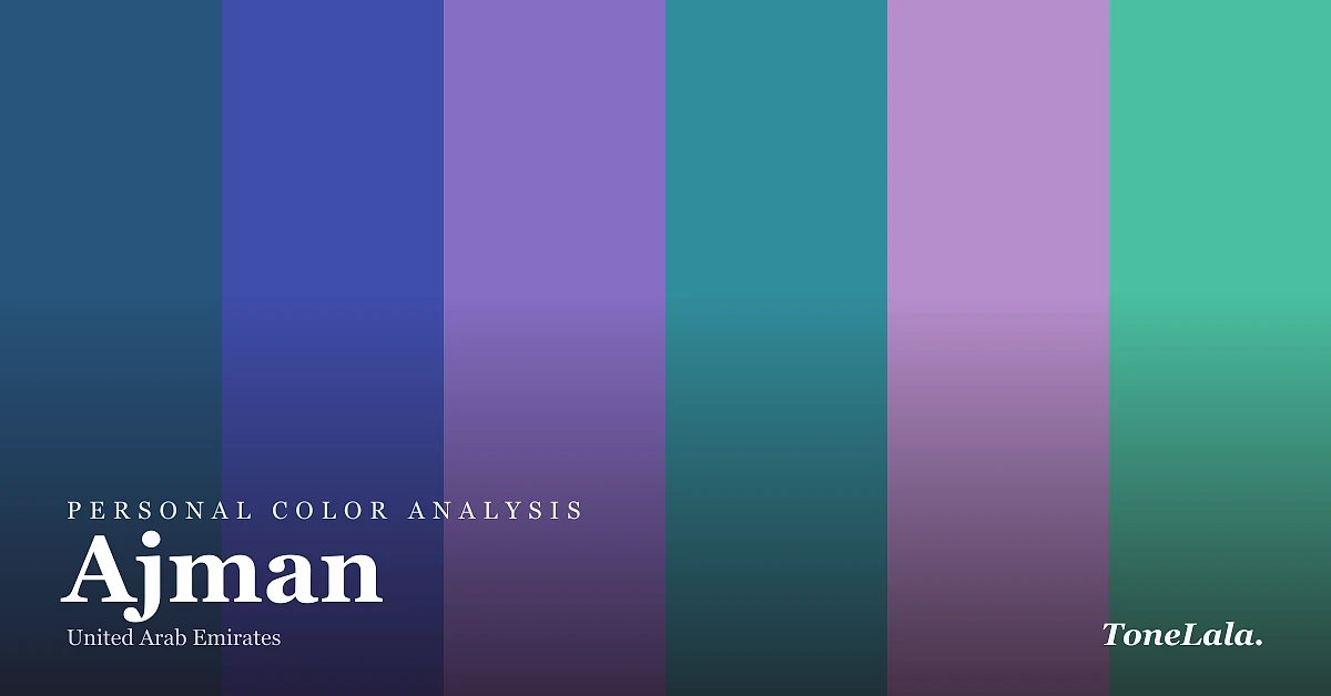 Personal color analysis in Ajman — the Ajman color palette by ToneLala
