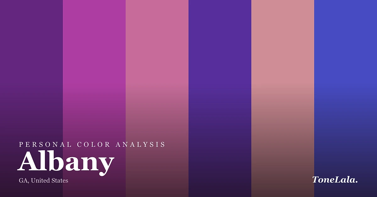 Personal color analysis in Albany — the Albany color palette by ToneLala