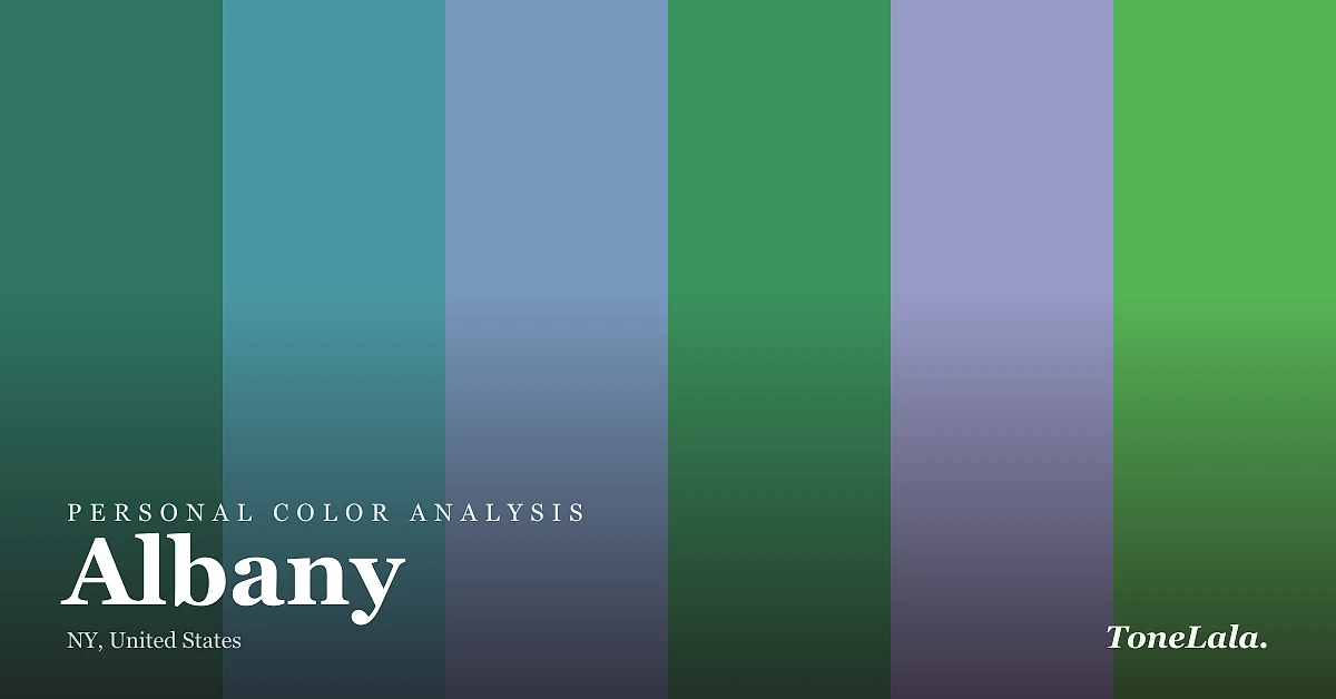Personal color analysis in Albany — the Albany color palette by ToneLala