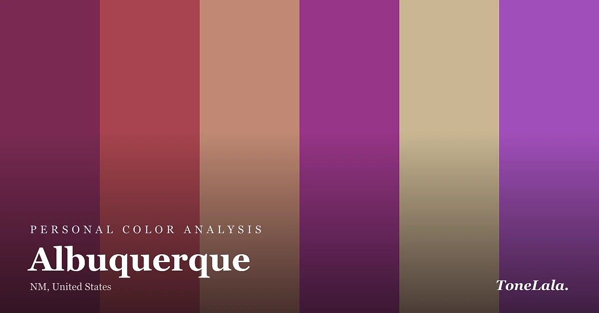 Personal color analysis in Albuquerque — the Albuquerque color palette by ToneLala