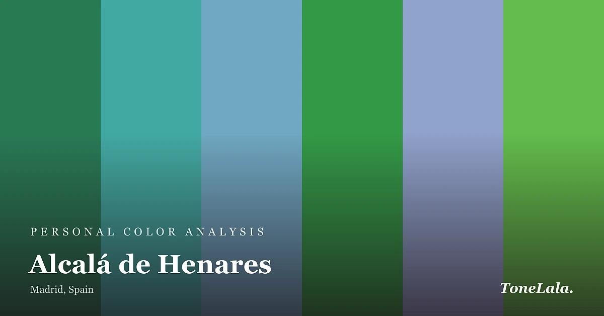 Personal color analysis in Alcalá de Henares — the Alcalá de Henares color palette by ToneLala