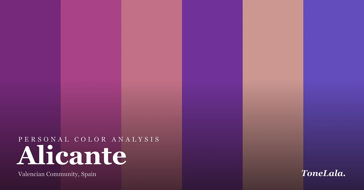 Personal color analysis in Alicante — the Alicante color palette by ToneLala