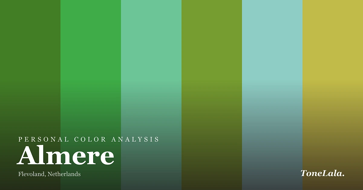 Personal color analysis in Almere — the Almere color palette by ToneLala