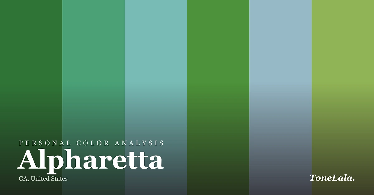Personal color analysis in Alpharetta — the Alpharetta color palette by ToneLala