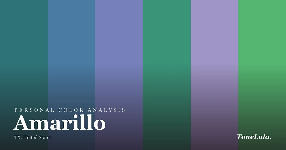 Personal color analysis in Amarillo — the Amarillo color palette by ToneLala