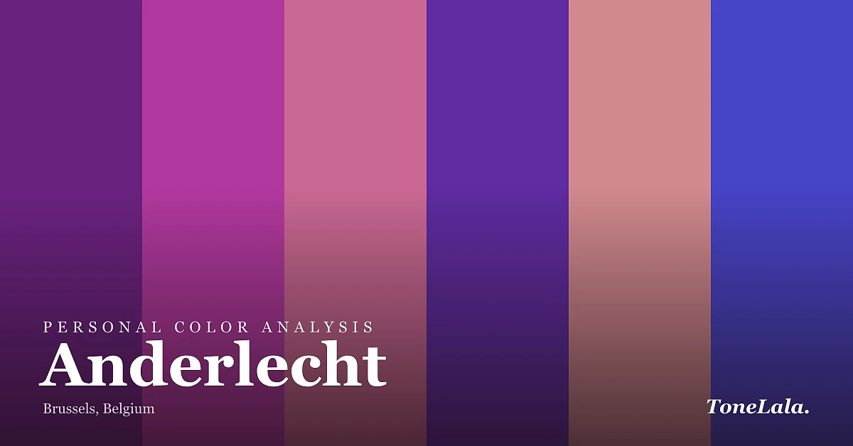 Personal color analysis in Anderlecht — the Anderlecht color palette by ToneLala
