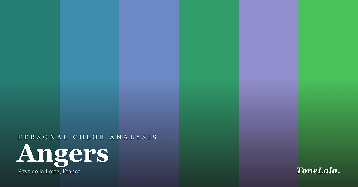 Personal color analysis in Angers — the Angers color palette by ToneLala