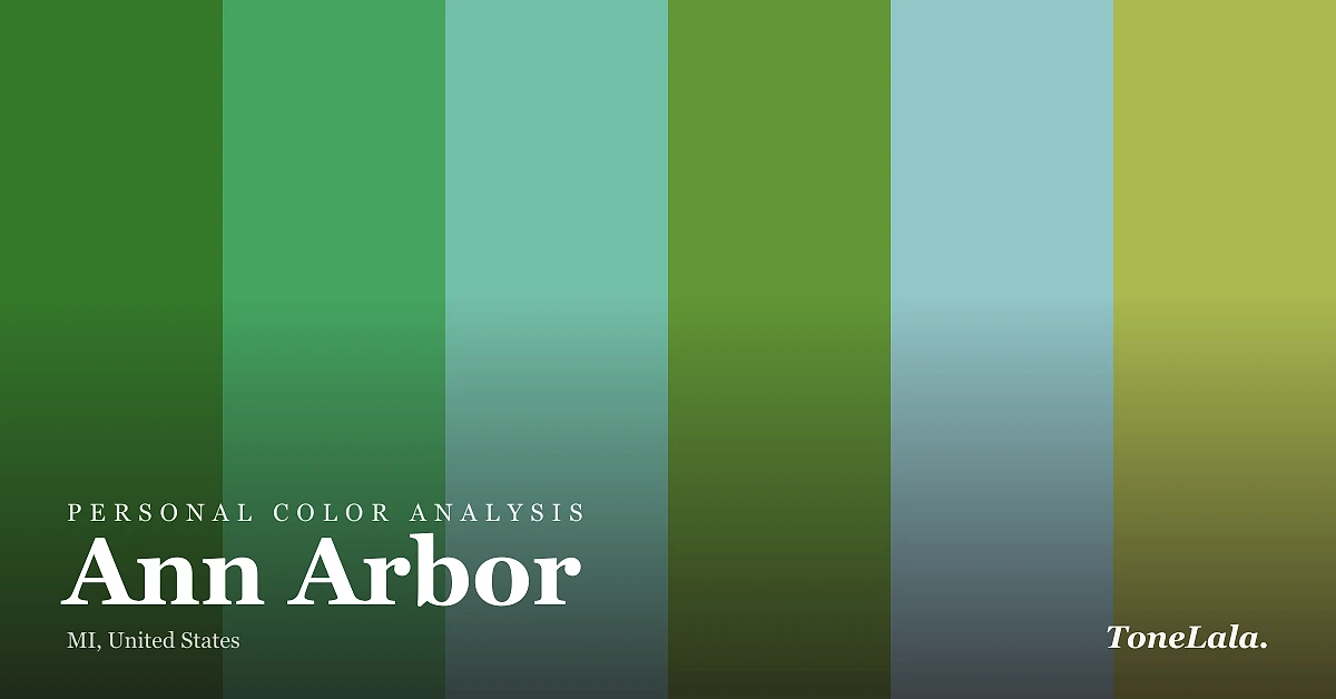 Personal color analysis in Ann Arbor — the Ann Arbor color palette by ToneLala