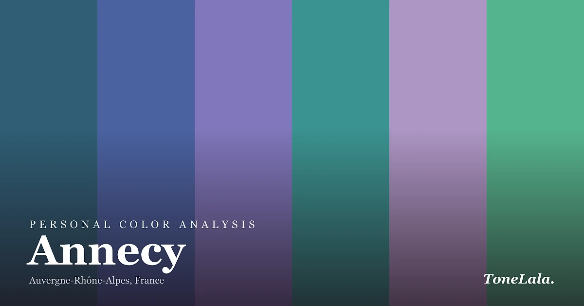 Personal color analysis in Annecy — the Annecy color palette by ToneLala