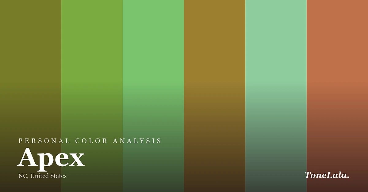 Personal color analysis in Apex — the Apex color palette by ToneLala