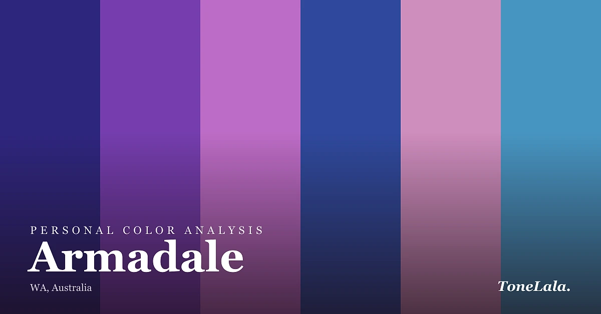 Personal color analysis in Armadale — the Armadale color palette by ToneLala