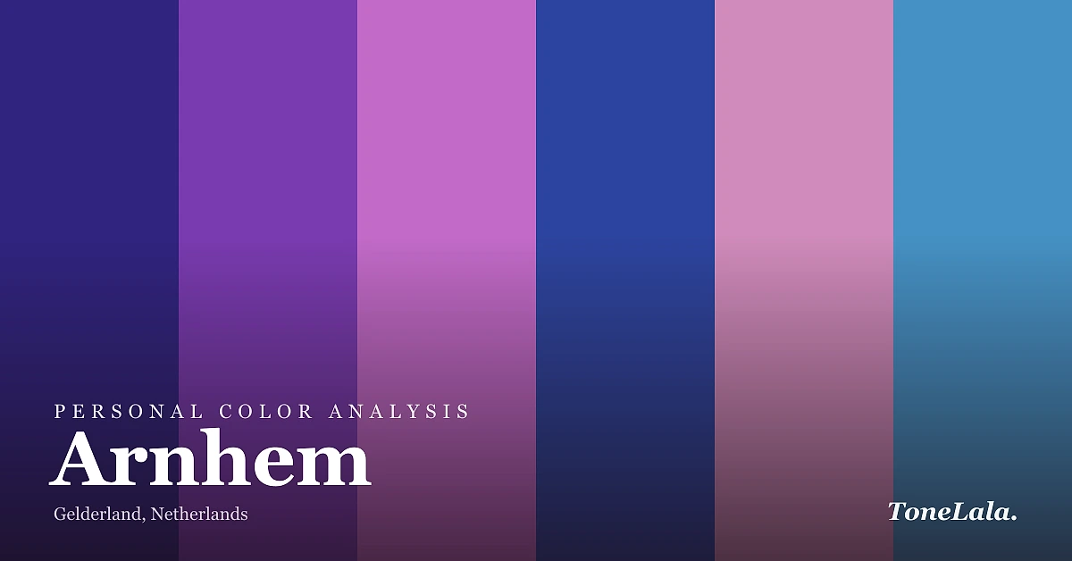 Personal color analysis in Arnhem — the Arnhem color palette by ToneLala