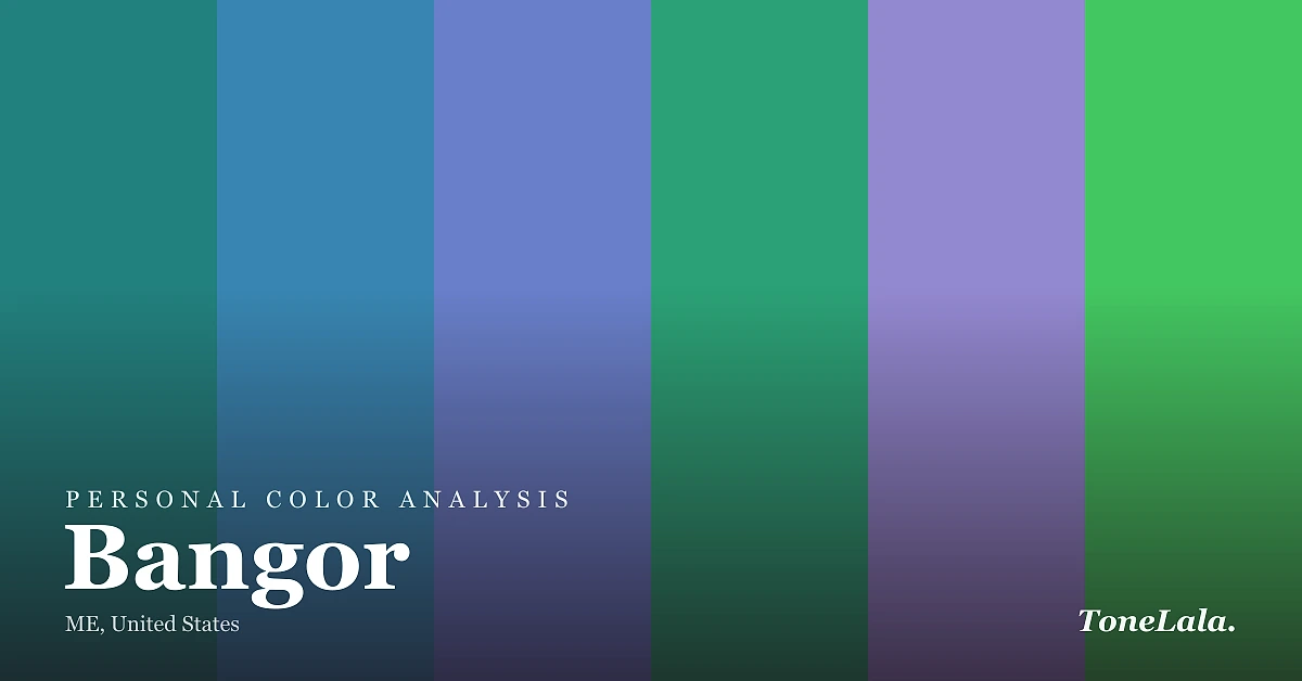Personal color analysis in Bangor — the Bangor color palette by ToneLala