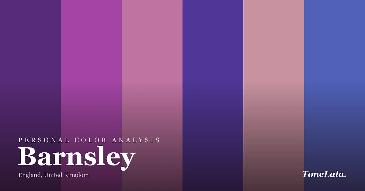 Personal color analysis in Barnsley — the Barnsley color palette by ToneLala