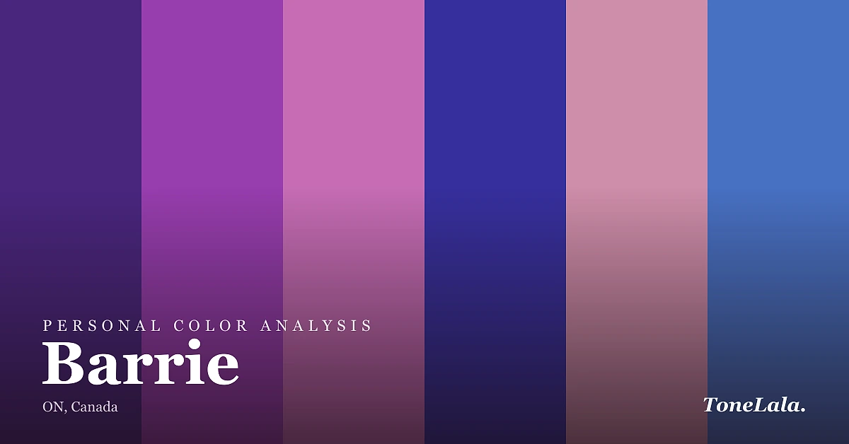 Personal color analysis in Barrie — the Barrie color palette by ToneLala