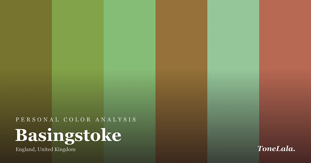 Personal color analysis in Basingstoke — the Basingstoke color palette by ToneLala