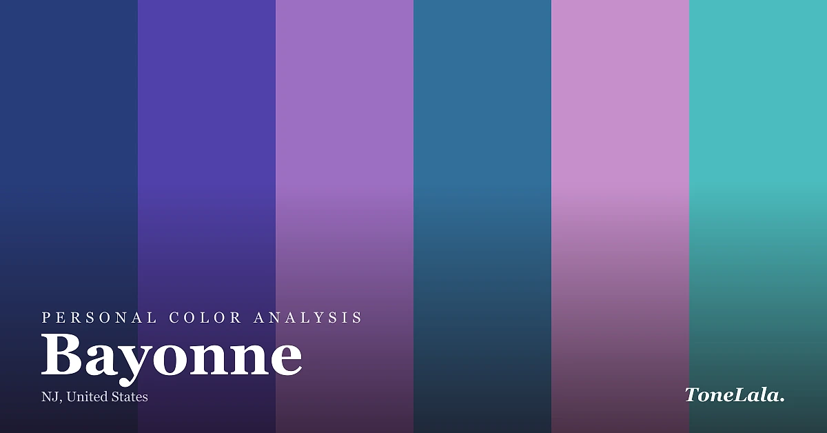 Personal color analysis in Bayonne — the Bayonne color palette by ToneLala