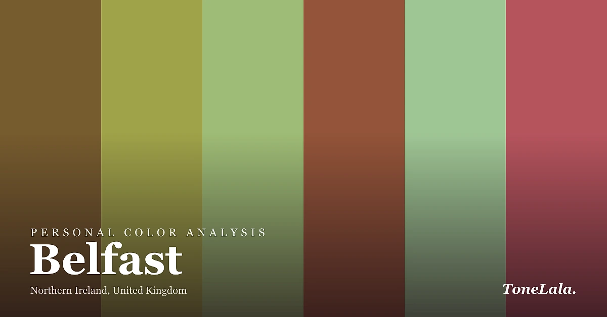 Personal color analysis in Belfast — the Belfast color palette by ToneLala