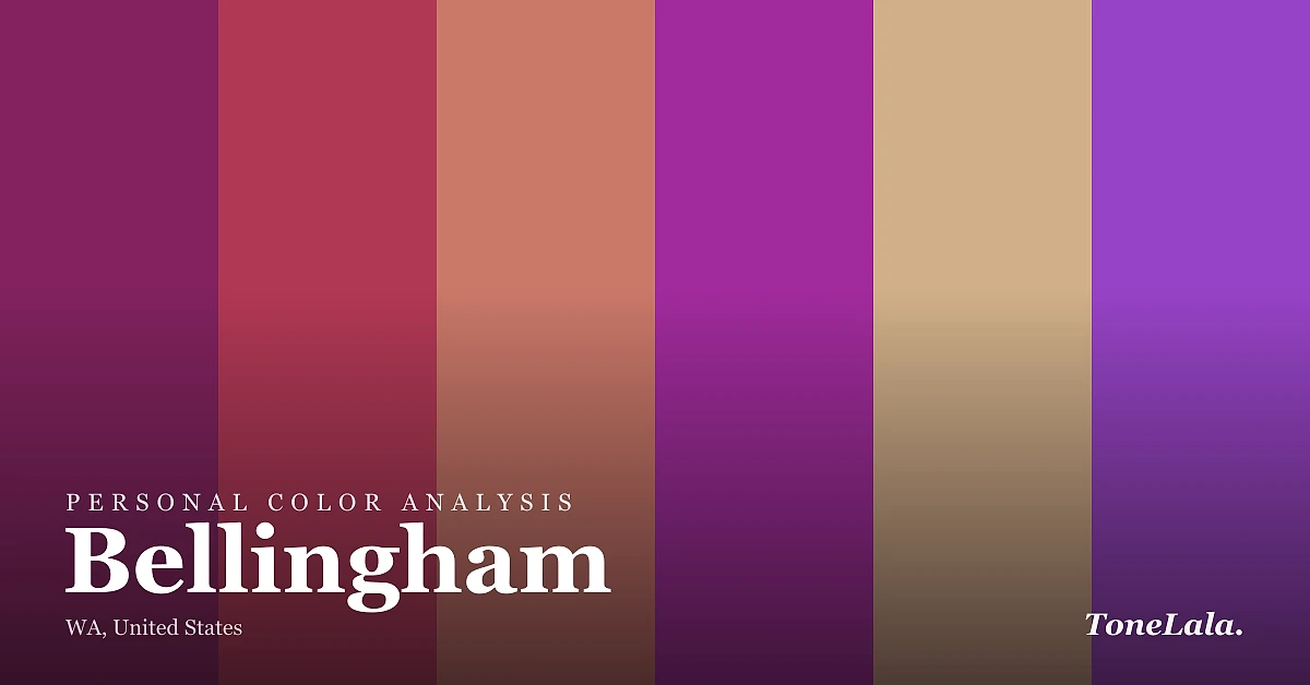 Personal color analysis in Bellingham — the Bellingham color palette by ToneLala