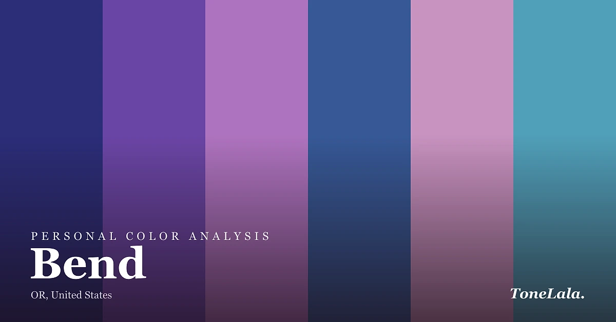 Personal color analysis in Bend — the Bend color palette by ToneLala