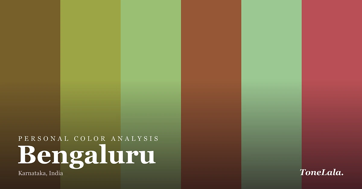 Personal color analysis in Bengaluru — the Bengaluru color palette by ToneLala