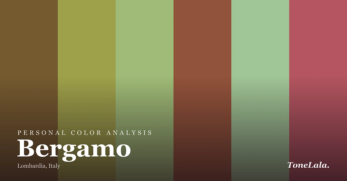 Personal color analysis in Bergamo — the Bergamo color palette by ToneLala