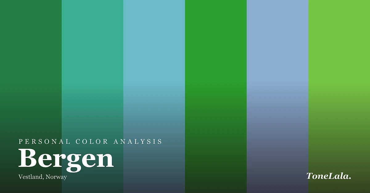 Personal color analysis in Bergen — the Bergen color palette by ToneLala