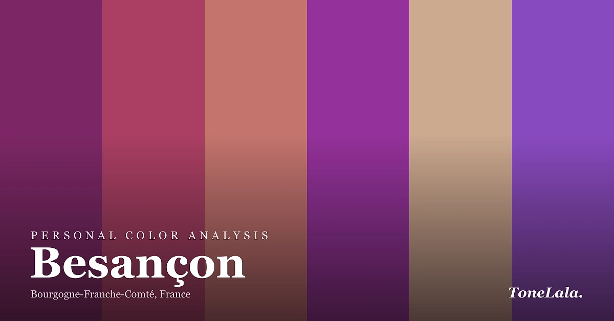 Personal color analysis in Besançon — the Besançon color palette by ToneLala