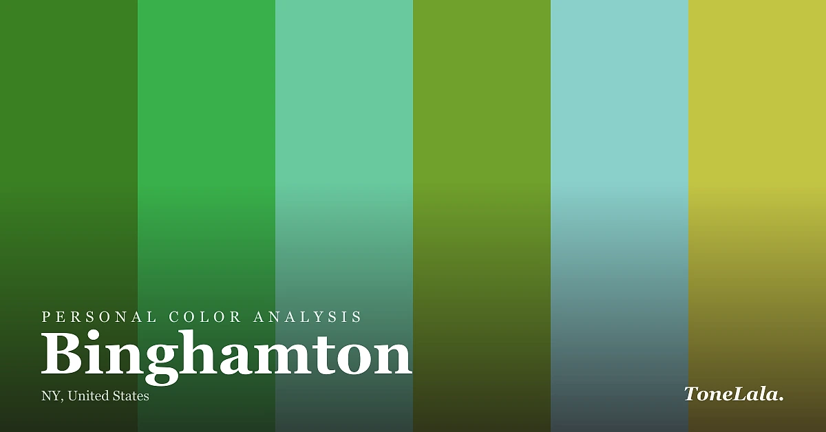 Personal color analysis in Binghamton — the Binghamton color palette by ToneLala