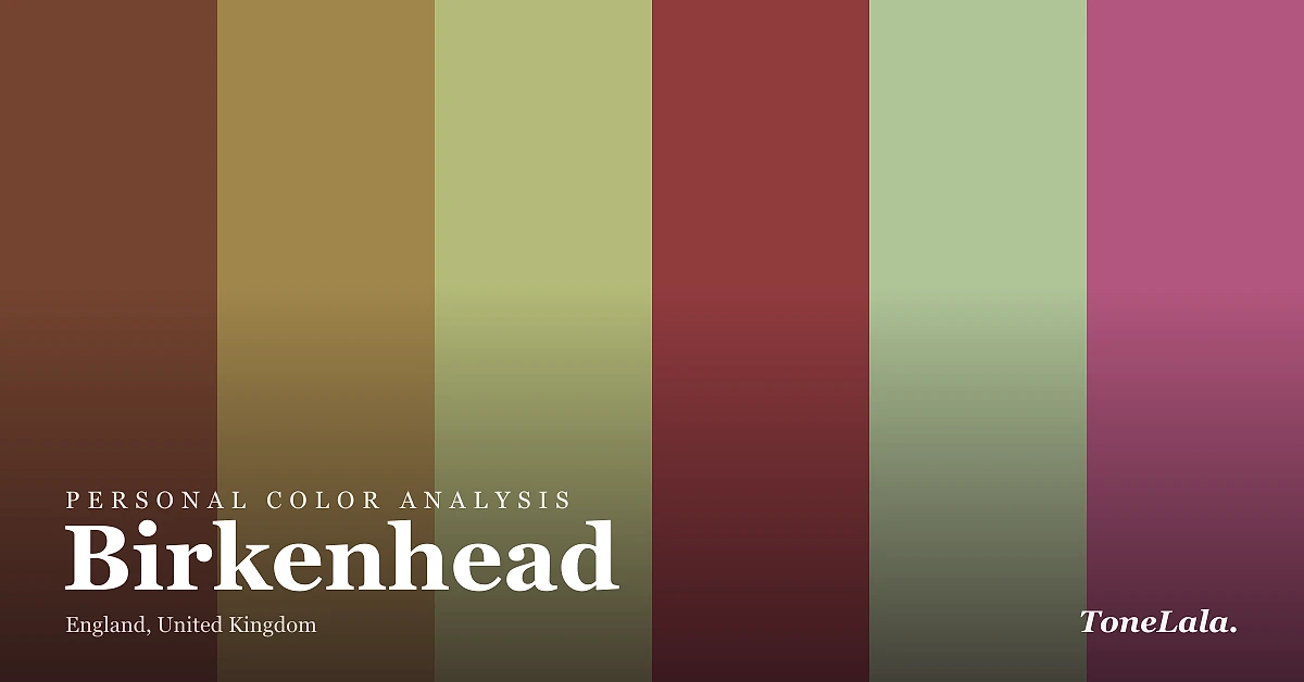 Personal color analysis in Birkenhead — the Birkenhead color palette by ToneLala