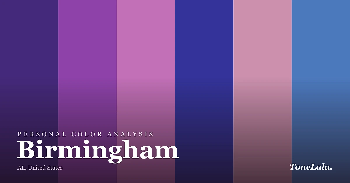 Personal color analysis in Birmingham — the Birmingham color palette by ToneLala