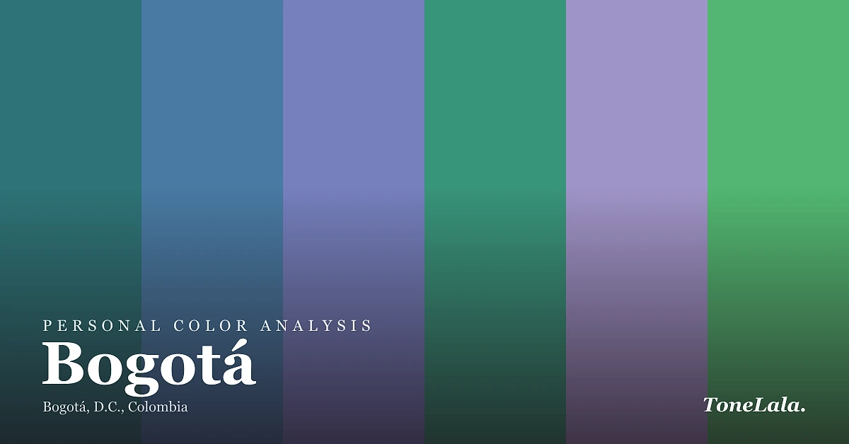 Personal color analysis in Bogotá — the Bogotá color palette by ToneLala