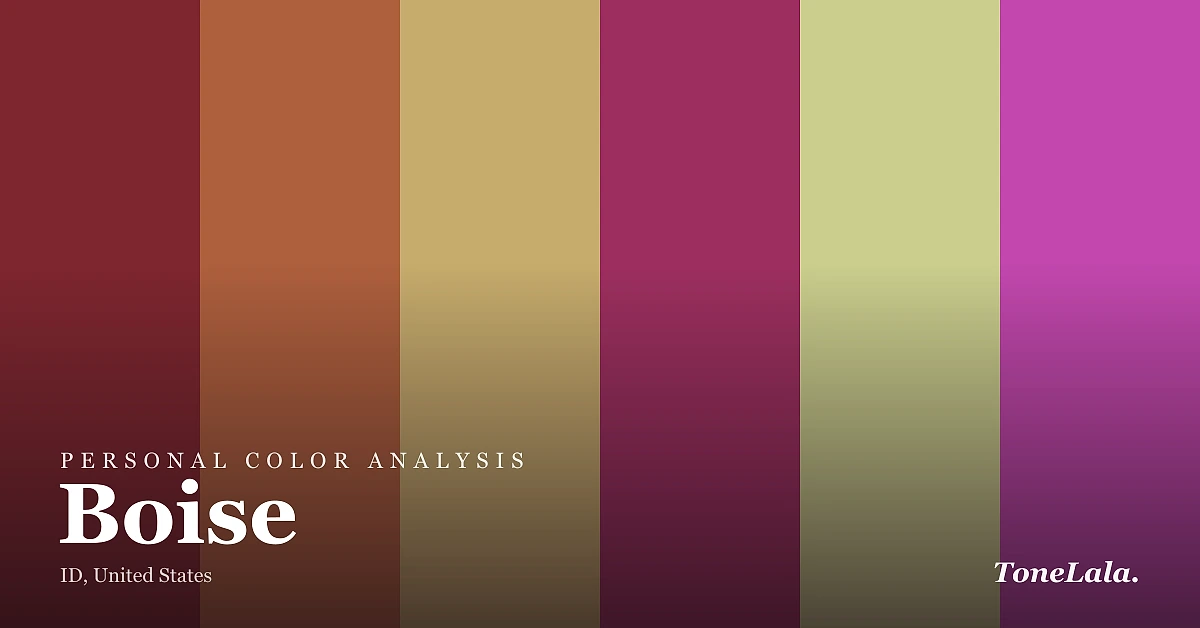 Personal color analysis in Boise — the Boise color palette by ToneLala