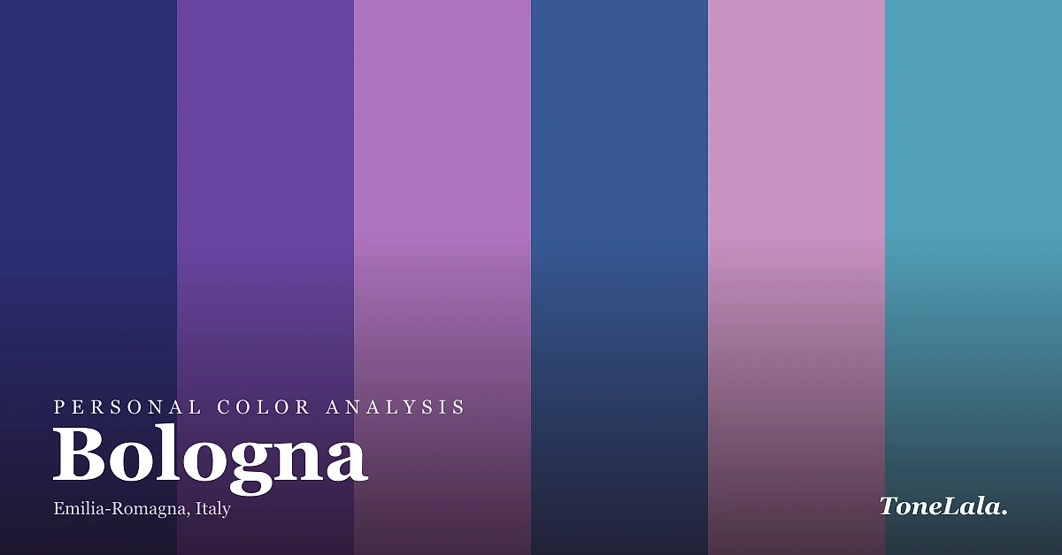 Personal color analysis in Bologna — the Bologna color palette by ToneLala