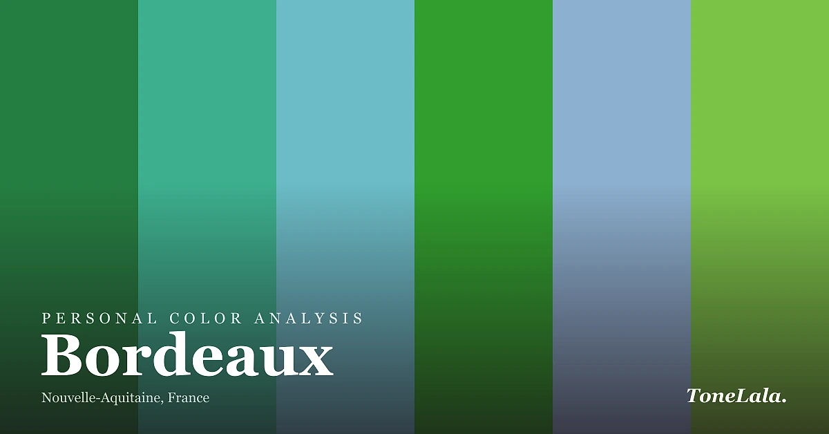 Personal color analysis in Bordeaux — the Bordeaux color palette by ToneLala