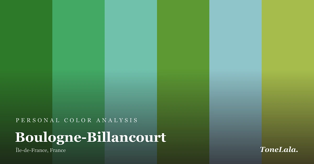 Personal color analysis in Boulogne-Billancourt — the Boulogne-Billancourt color palette by ToneLala