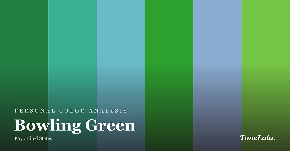 Personal color analysis in Bowling Green — the Bowling Green color palette by ToneLala