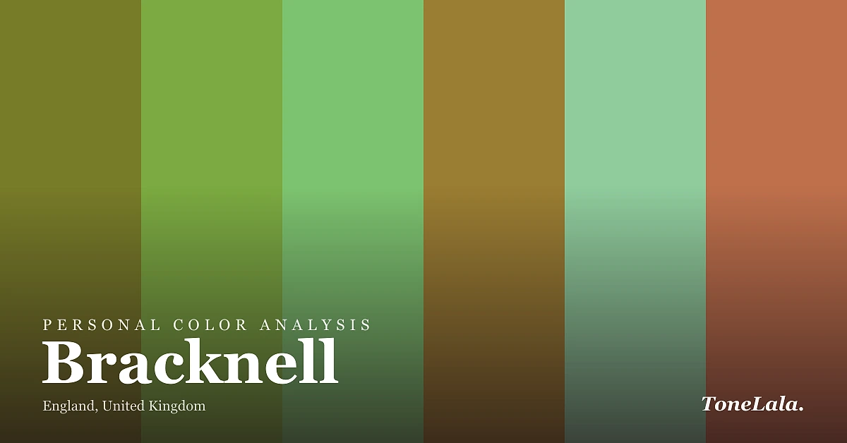 Personal color analysis in Bracknell — the Bracknell color palette by ToneLala