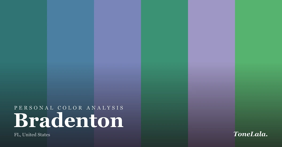 Personal color analysis in Bradenton — the Bradenton color palette by ToneLala
