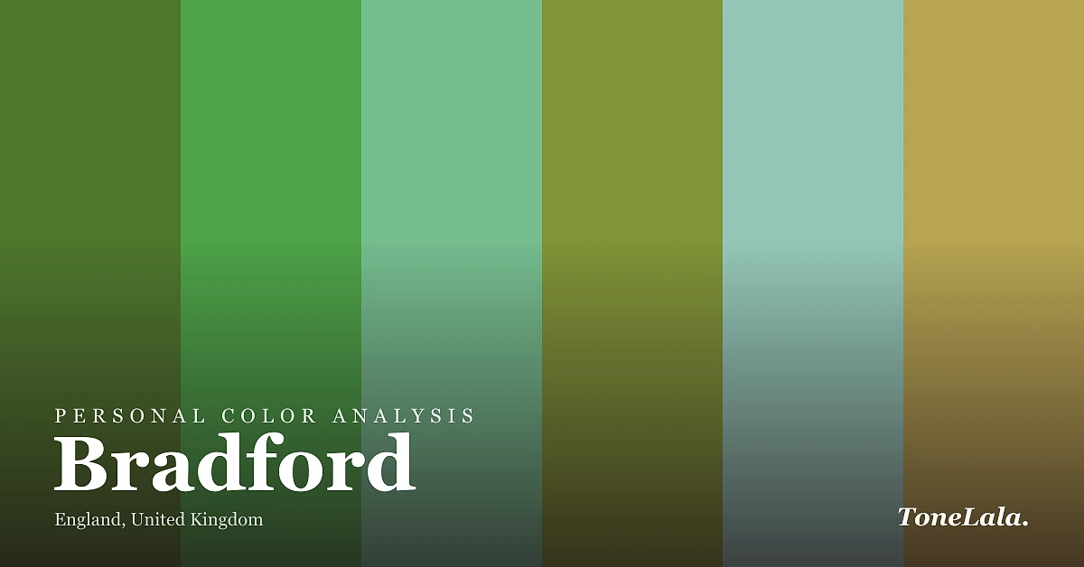 Personal color analysis in Bradford — the Bradford color palette by ToneLala