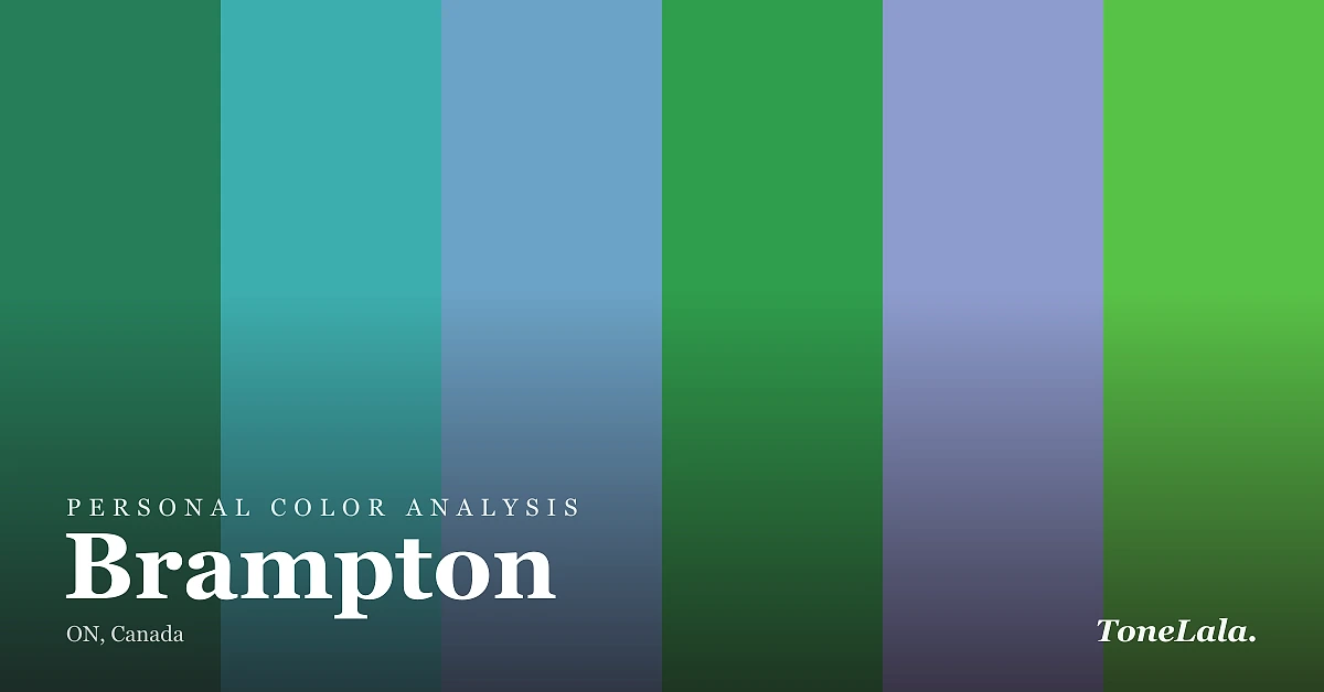 Personal color analysis in Brampton — the Brampton color palette by ToneLala