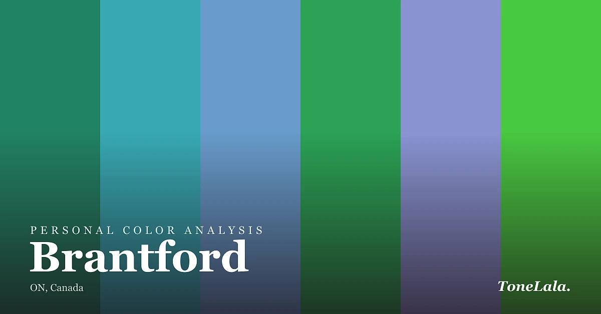 Personal color analysis in Brantford — the Brantford color palette by ToneLala