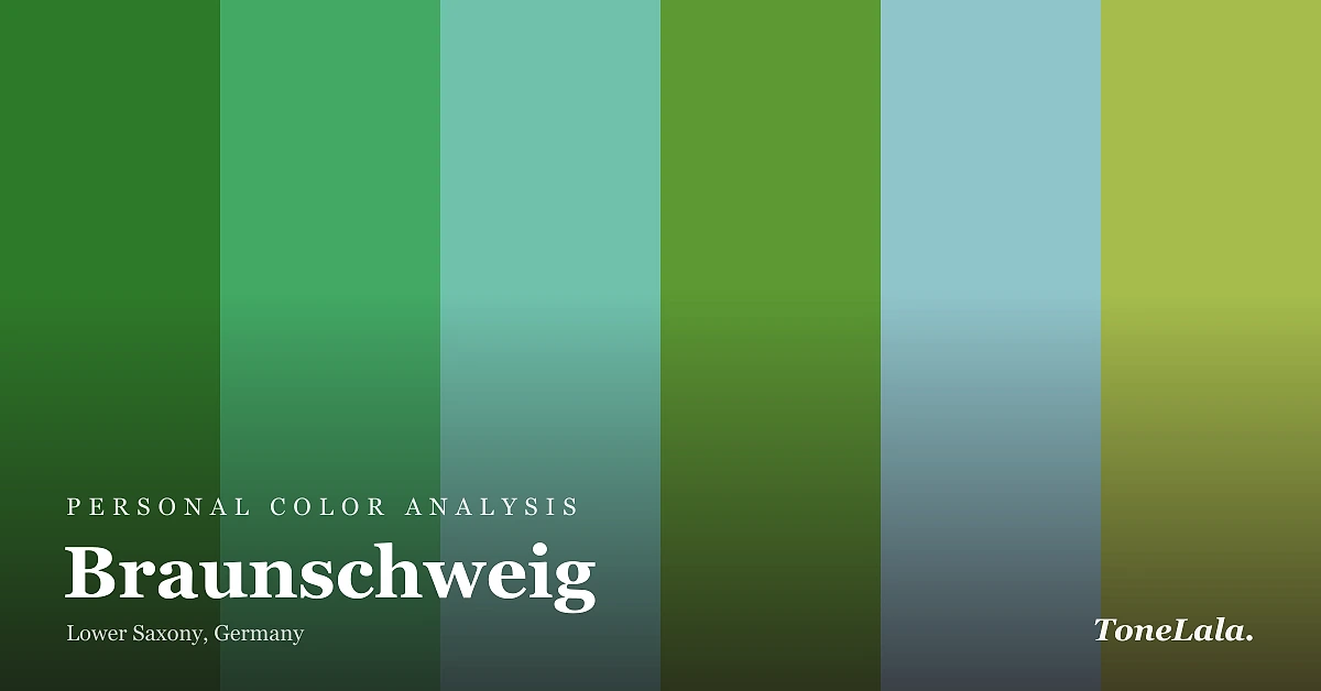 Personal color analysis in Braunschweig — the Braunschweig color palette by ToneLala