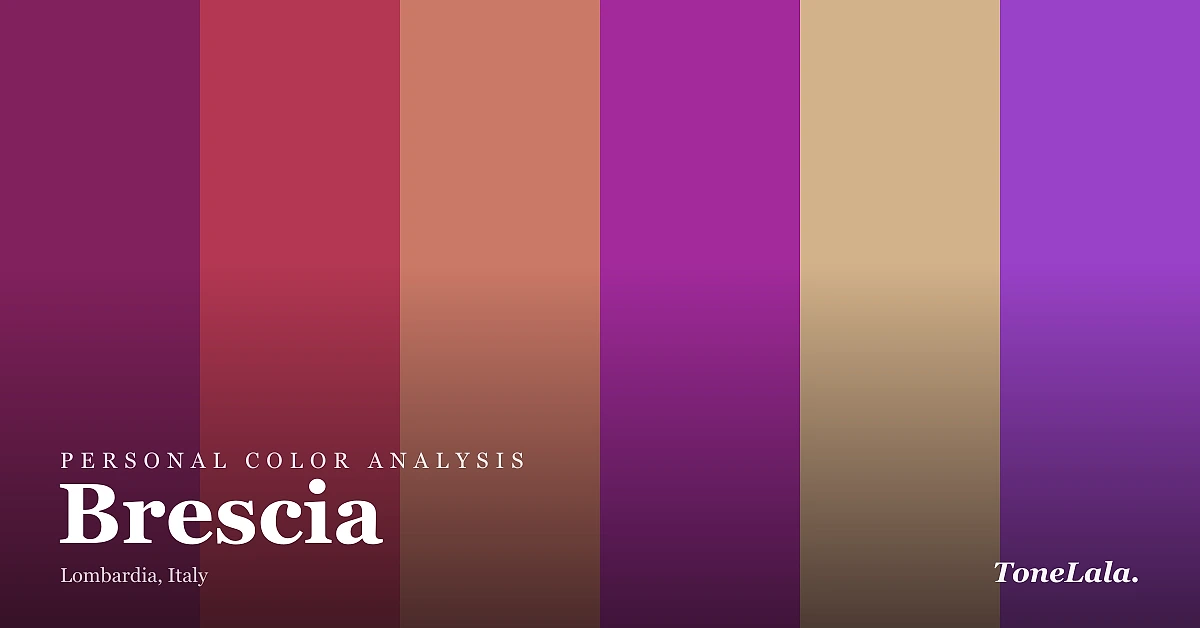 Personal color analysis in Brescia — the Brescia color palette by ToneLala