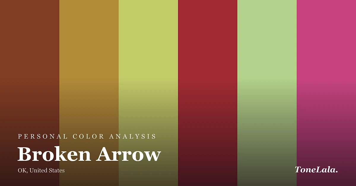 Personal color analysis in Broken Arrow — the Broken Arrow color palette by ToneLala